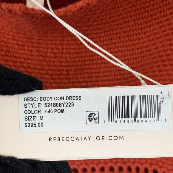 NWT Rebecca Taylor Square Neck Mini Dress Size M - Picture 10 of 11